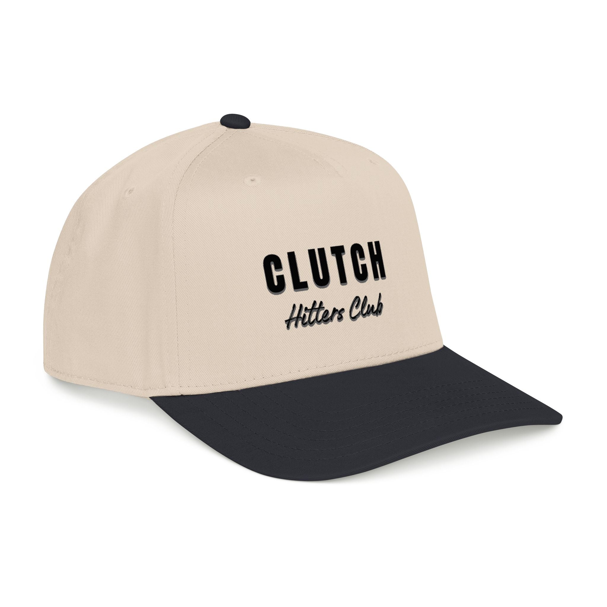 Clutch Baseball Cap | Snapback | Cream and Black